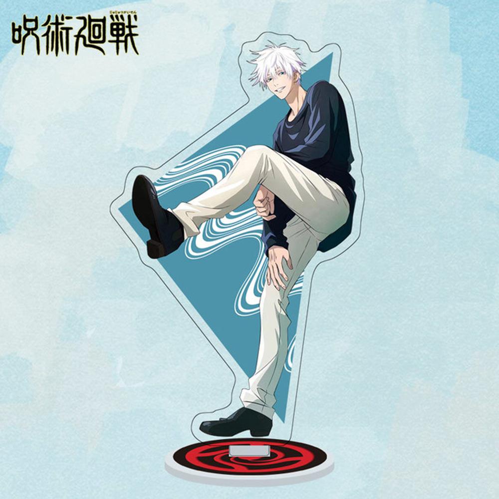 Needway   Jujutsu Kaisen Untuk Hadiah Cosplay Dua Sisi Yuji Itadori Model Mainan Gojo Satoru Standing Card