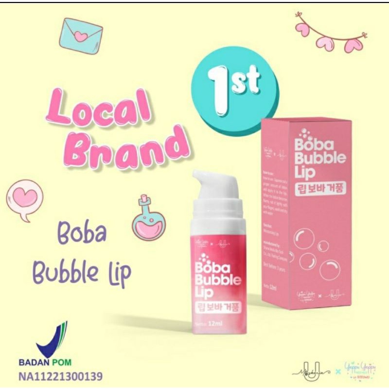 BOBA BUBBLE LIP SCRUB | EXFOLIATING SCRUB | BPOM | BY YEPPU YEPPU X UMASKERIN BPOM LIP SCRUB BUBBLE 12ml