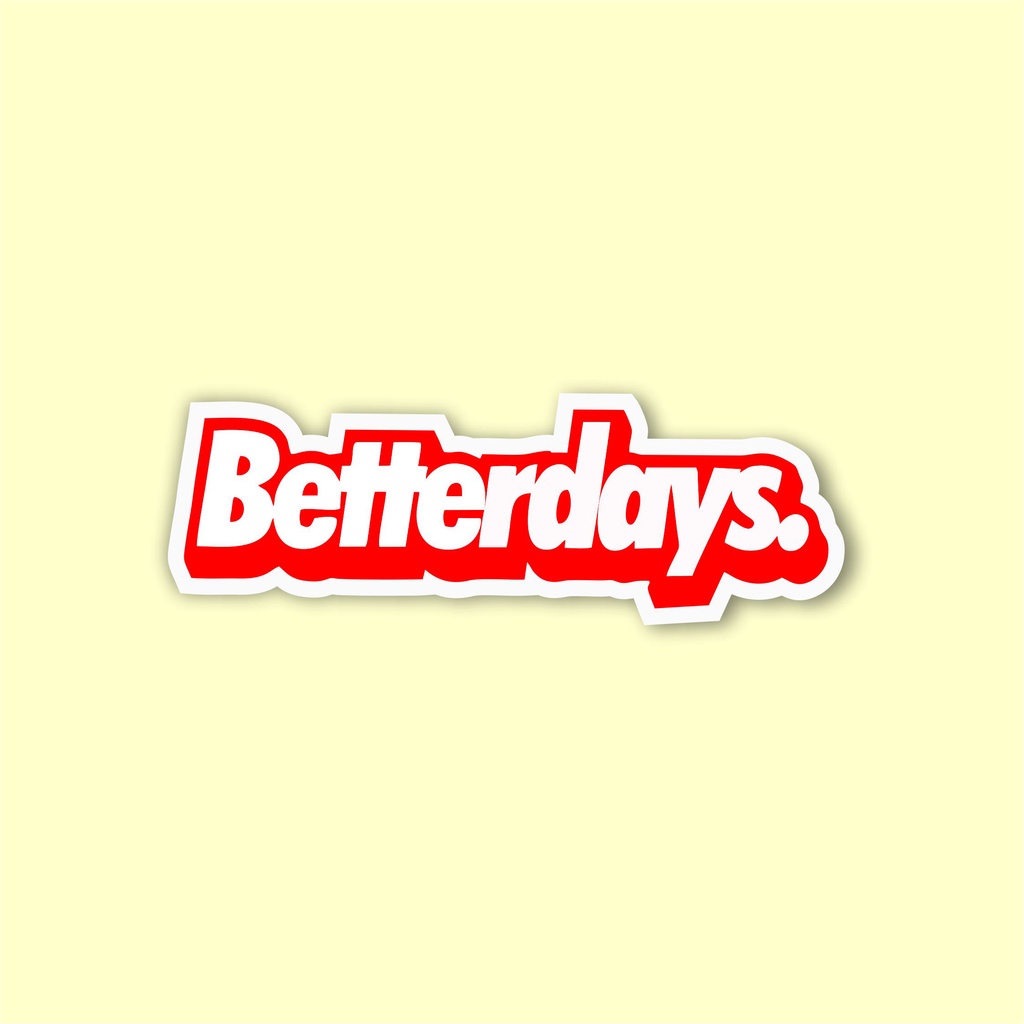 

stiker brand distro murah betterdays bahan graftac anti air