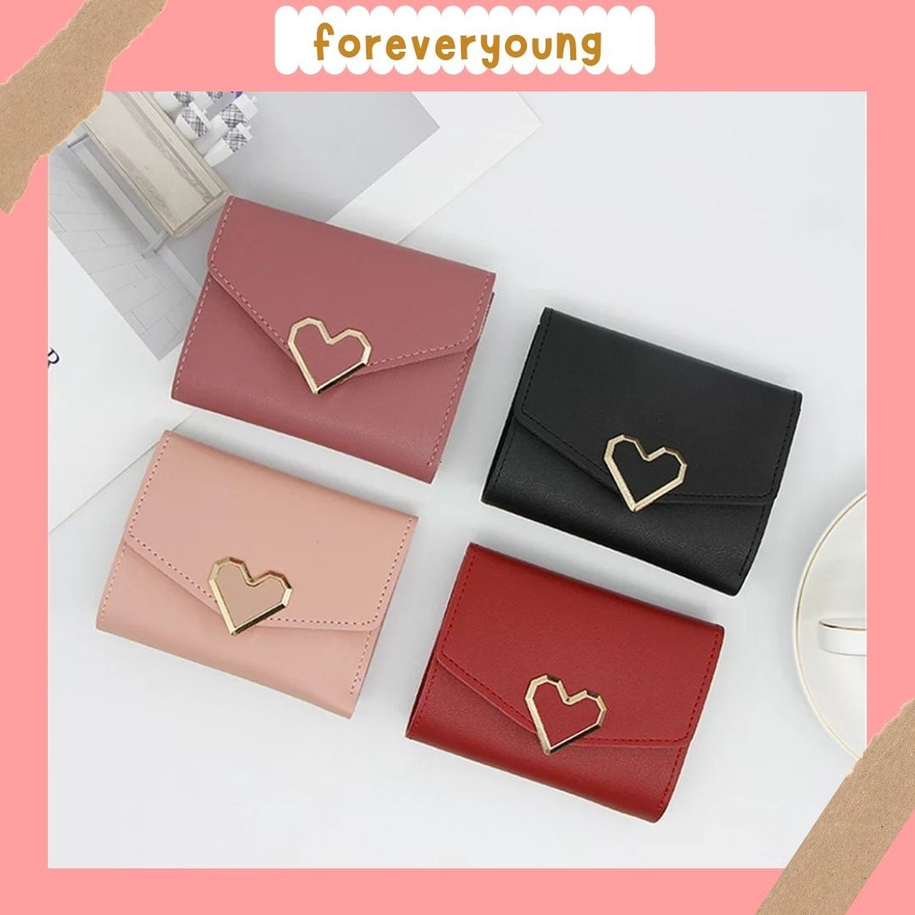 (FY) COD TERBARU!! Dompet import dompet wanita Lipat  Cantik Dompet Mini Wanita Murah Real Pic