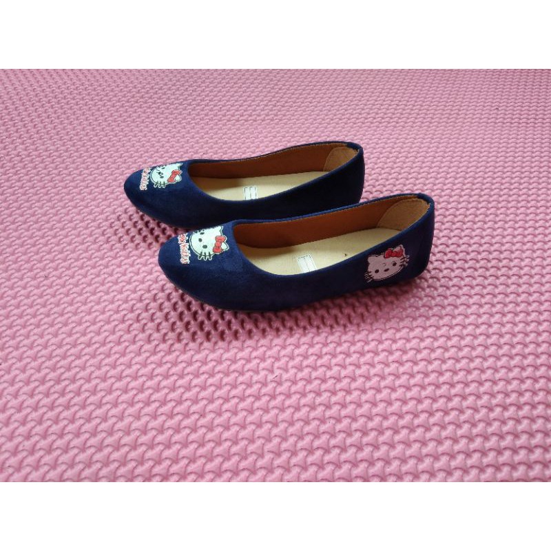 platshoes anak lucu motif  Kitty