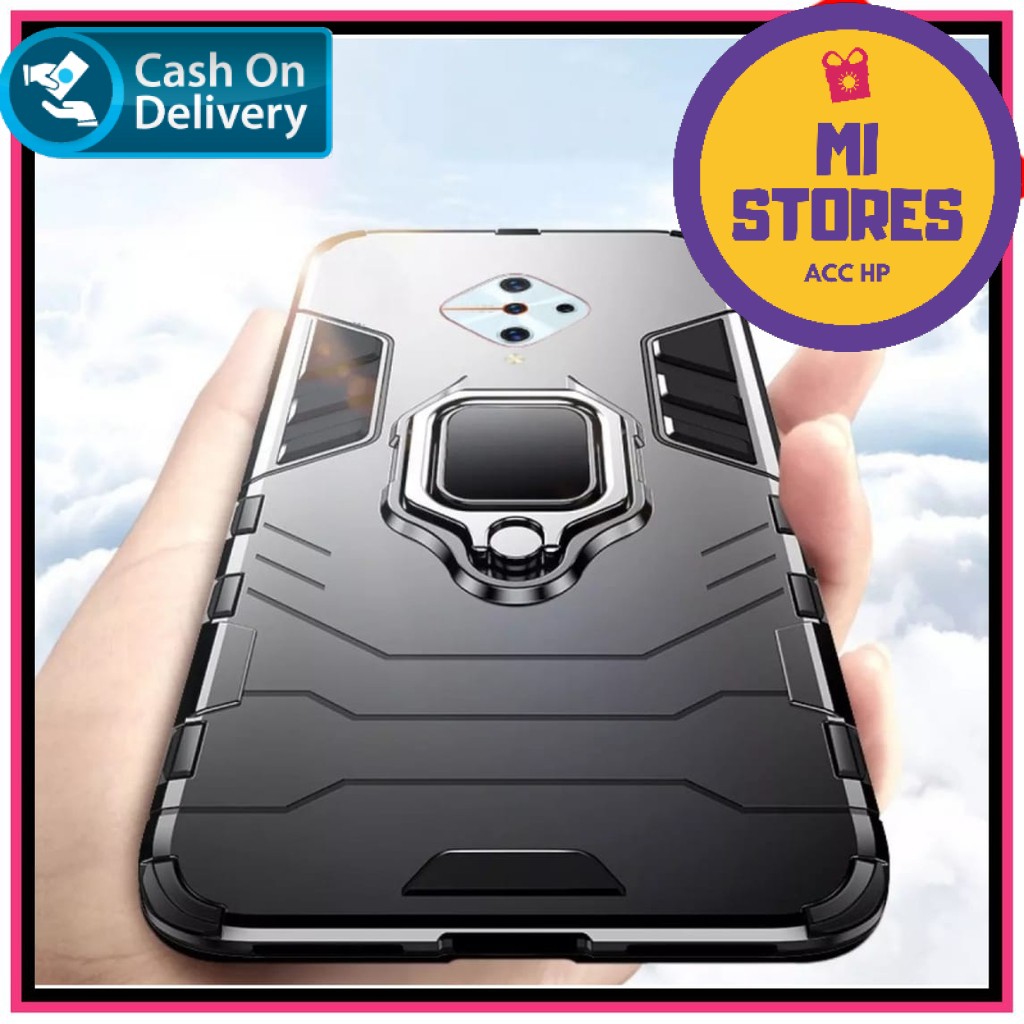 Case Vivo S1 Pro Transformer Ring Kick Stand Premium Hardcase