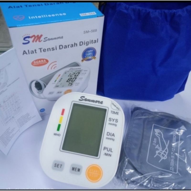 Alat Tensi Darah Digital sammora SM-568/ Tensimeter Suara / Tensi digital sammora / Tensi sammora