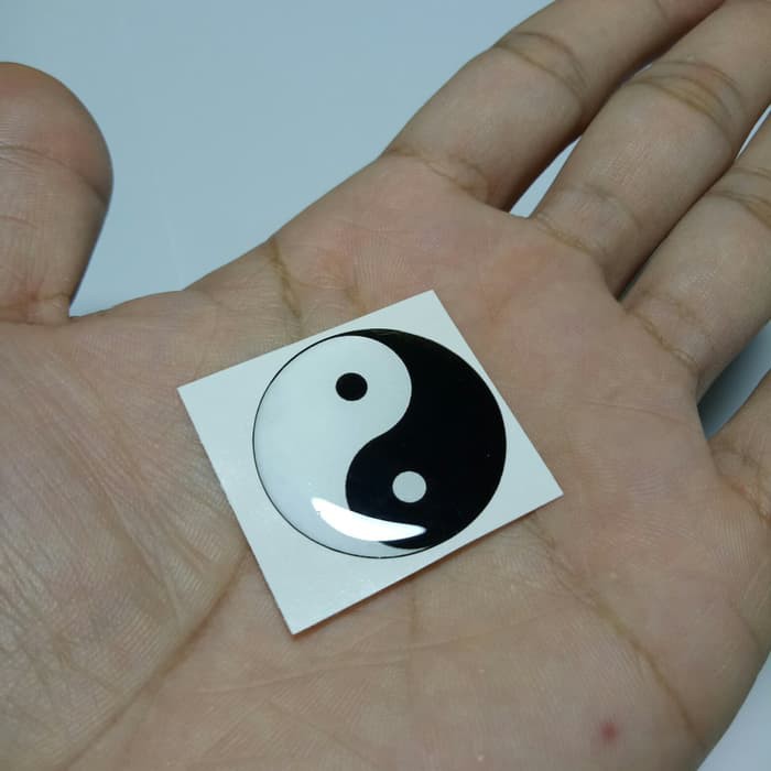 

stiker yin yang 3cm timbul