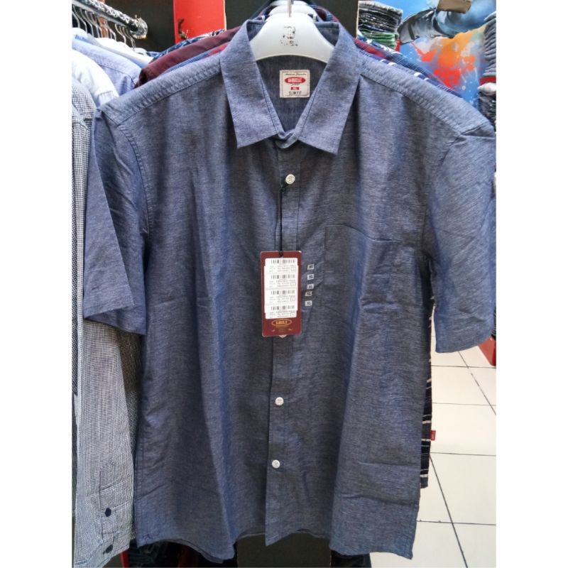 Kemeja Lengan Pendek Pria Gabrielle Jeans Original Mens ME03049GV
