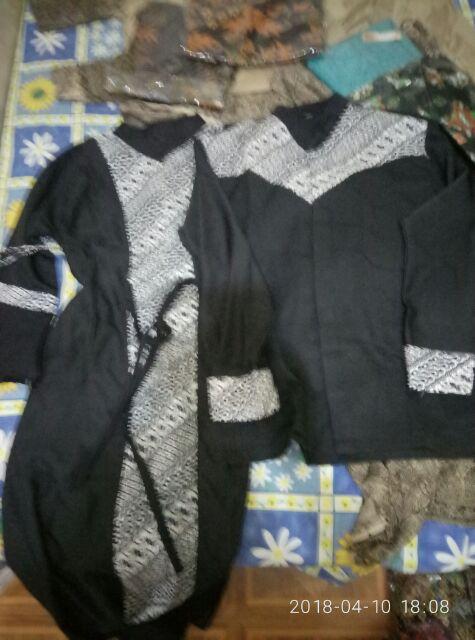 Couple Morena Black Series Couple Gamis Batik Murah Batik Couple Termurah Batik Modern