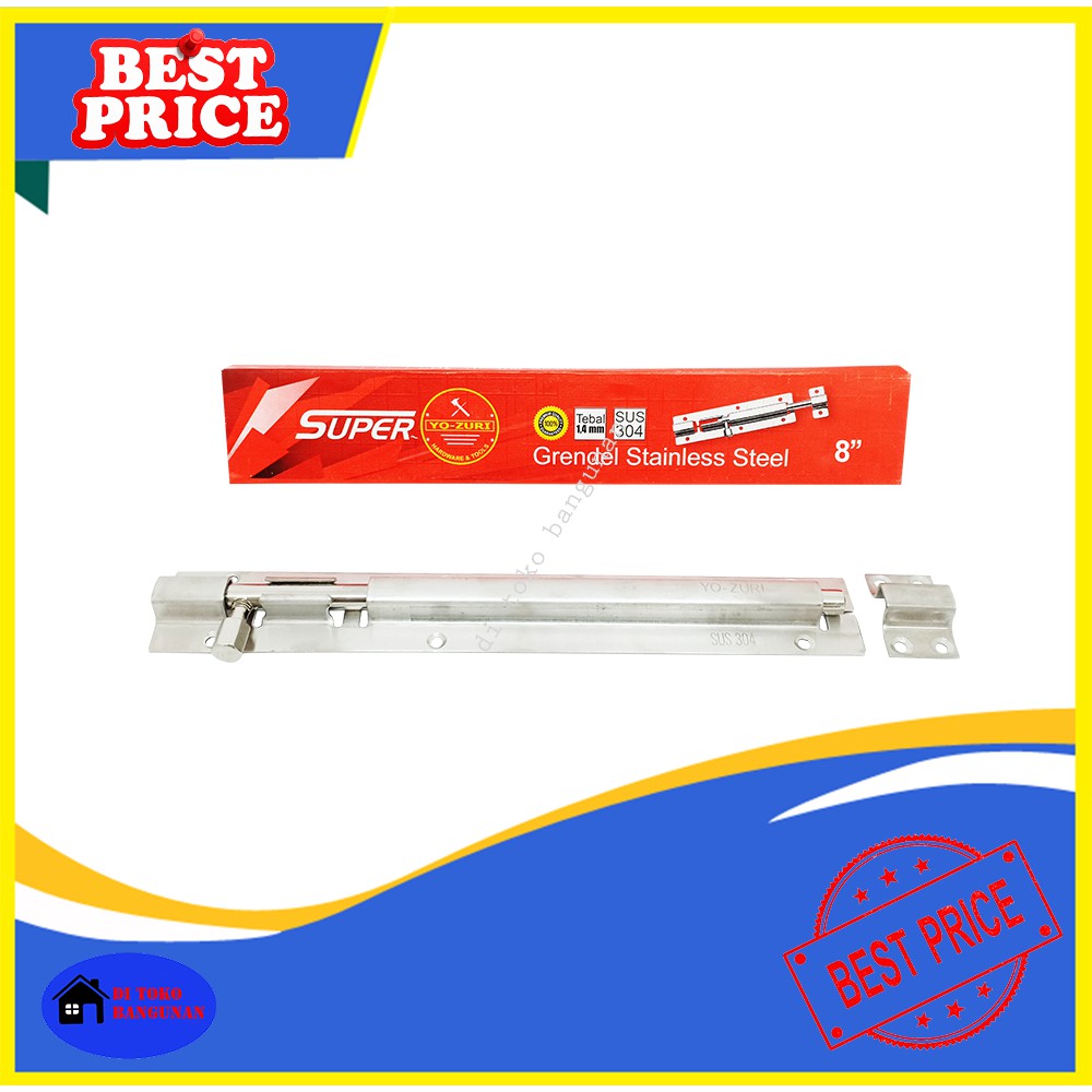 Grendel Kunci Pintu Yozuri 8&quot; Inch - Kunci Pintu Slot SUS 304