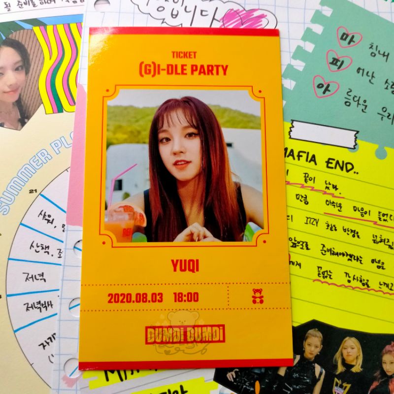 Yuqi Gidle Ticket Dumdi Dumdi