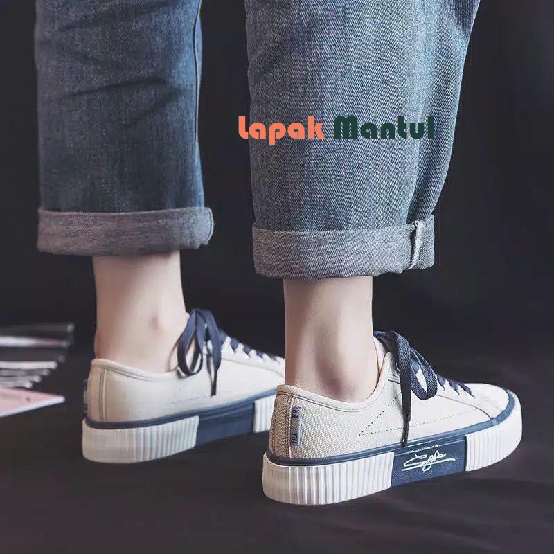 LM-0250 [ Bisa COD ] Sepatu Sneakers Canvas Wanita Original Import sytel Korea-Sepatu Canvas Wanita Import sytel Korea High Quality