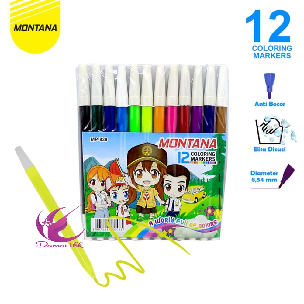 

SPIDOL 12 WARNA MONTANA MP-838