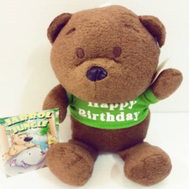 Boneka Bear Kaos Happy Birthday