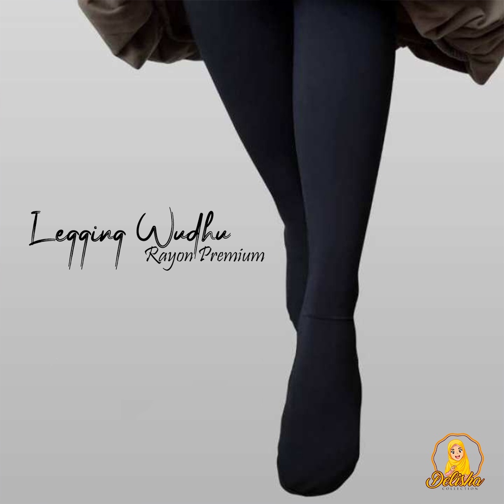 Leggings Wudhu Wanita Standard dan Jumbo Rayon Premium By : Islah / Leging Wudhu Kaos Premium / Legging Wudu Kaos Fashion Muslim Basic Premium