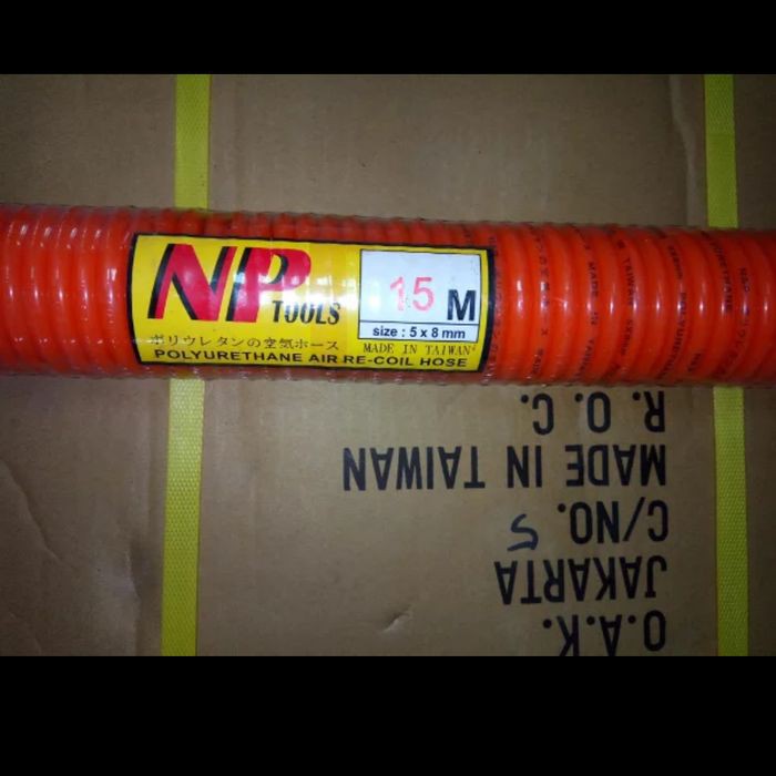 Best Seller Selang Kompresor Rekoil Hose NP 15 Meter NP Tools 5 x 8 Mm