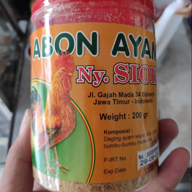 

Abon Ayam Ny. / Nyonya Siok Asli Halal - 200 gram (FREE BUBBLE WRAP)