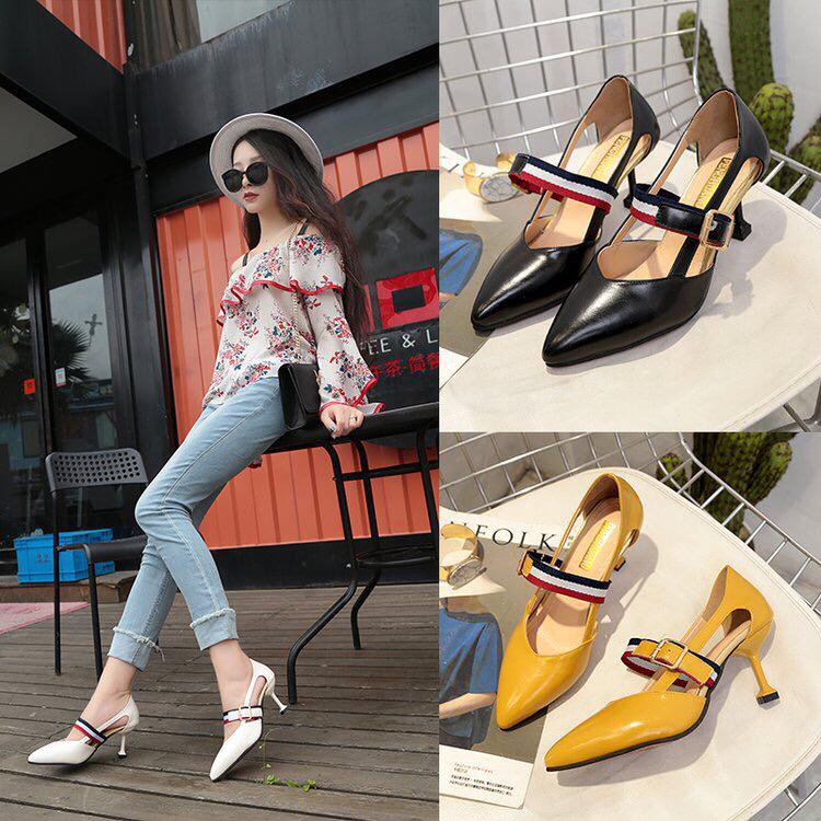 SEPATU HEELS WANITA S030 HIGH HEELS WANITA IMPORT SEPATU FASHION WANITA TERLARIS MURAH MODERN BAGUS