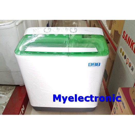 Mesin cuci Midea MTD92P501Q 2 tabung 8 kg  370 Watt