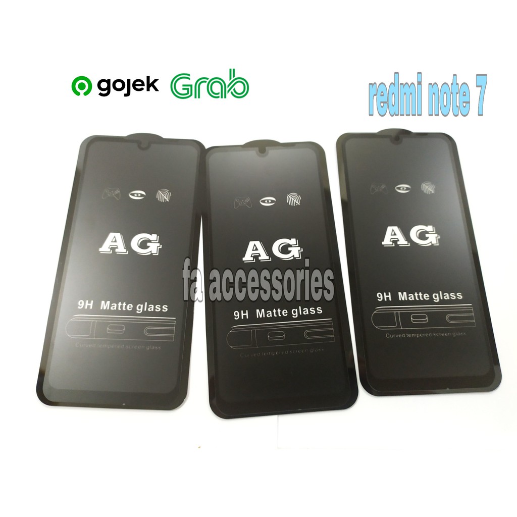 tempered matte glass xiaomi redmi note 7 7PRO POCO M3 M3PRO M4 M5 M5S S X3 X3PRO X5 X5PRO NFC PRO 5G anti glear anti minyak