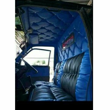 SARUNG JOK.KABIN ATAS BELAKANG DAN PINTU mobil GRAND MAX PICK UP model sopa abu abu