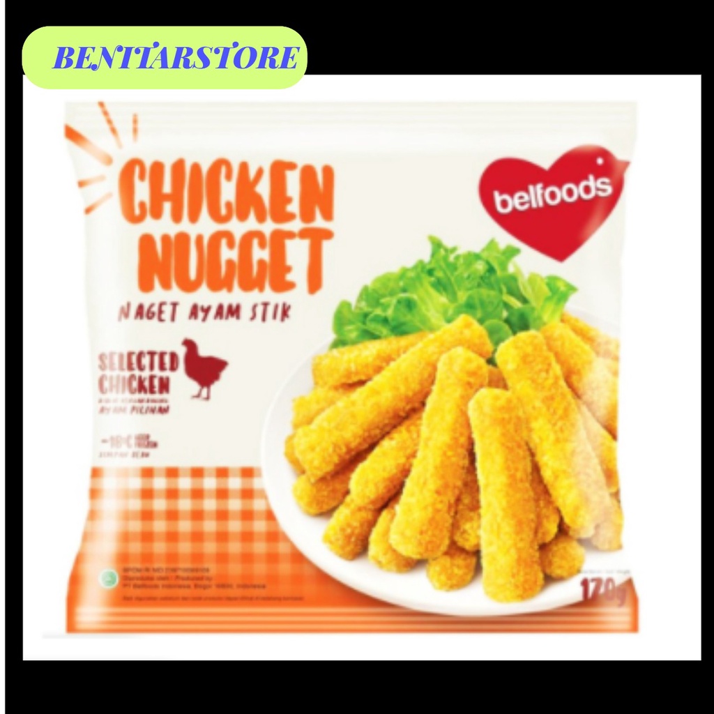 

BENITARSTORE||Belfoods Favorite Chicken Nugget Stick 170gr / Stick / Naget Beku