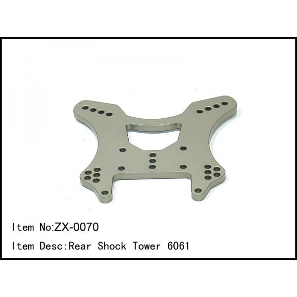 ZX-0070 Rear Shock Tower 6061 Rc Car Caster Racing 1/8 Buggy
