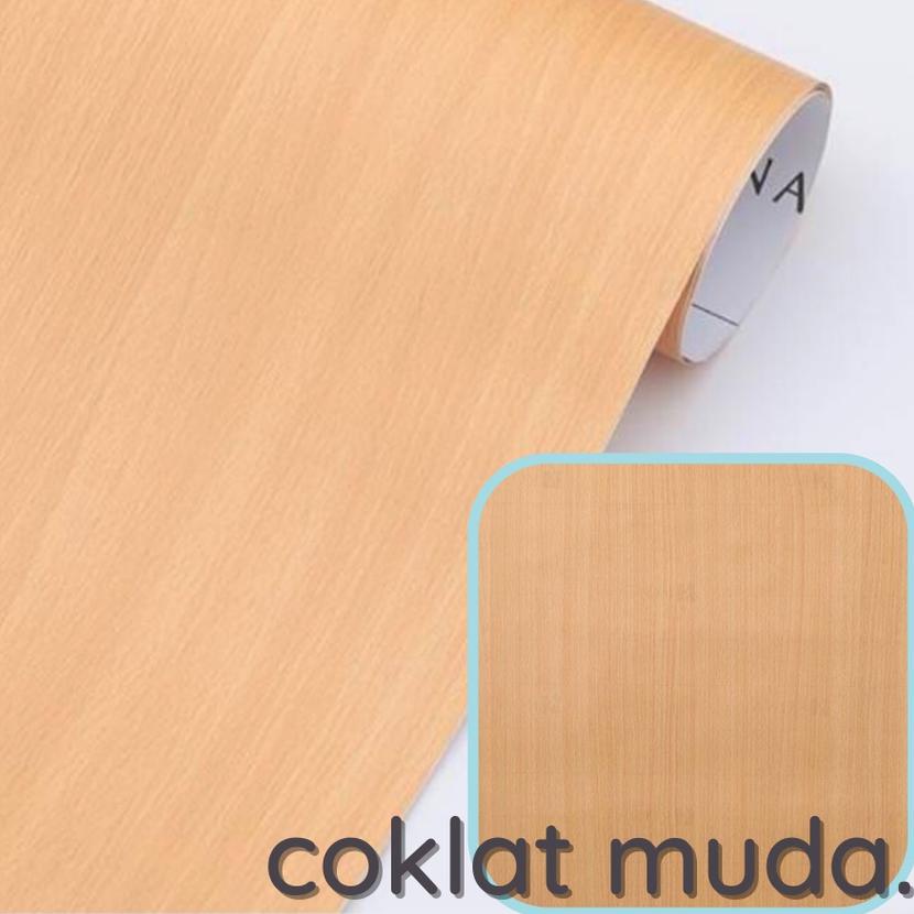 ❋ Sticker Decosheet PVC Pelapis Meja Furniture HPL Kayu Muda Triplek ➨