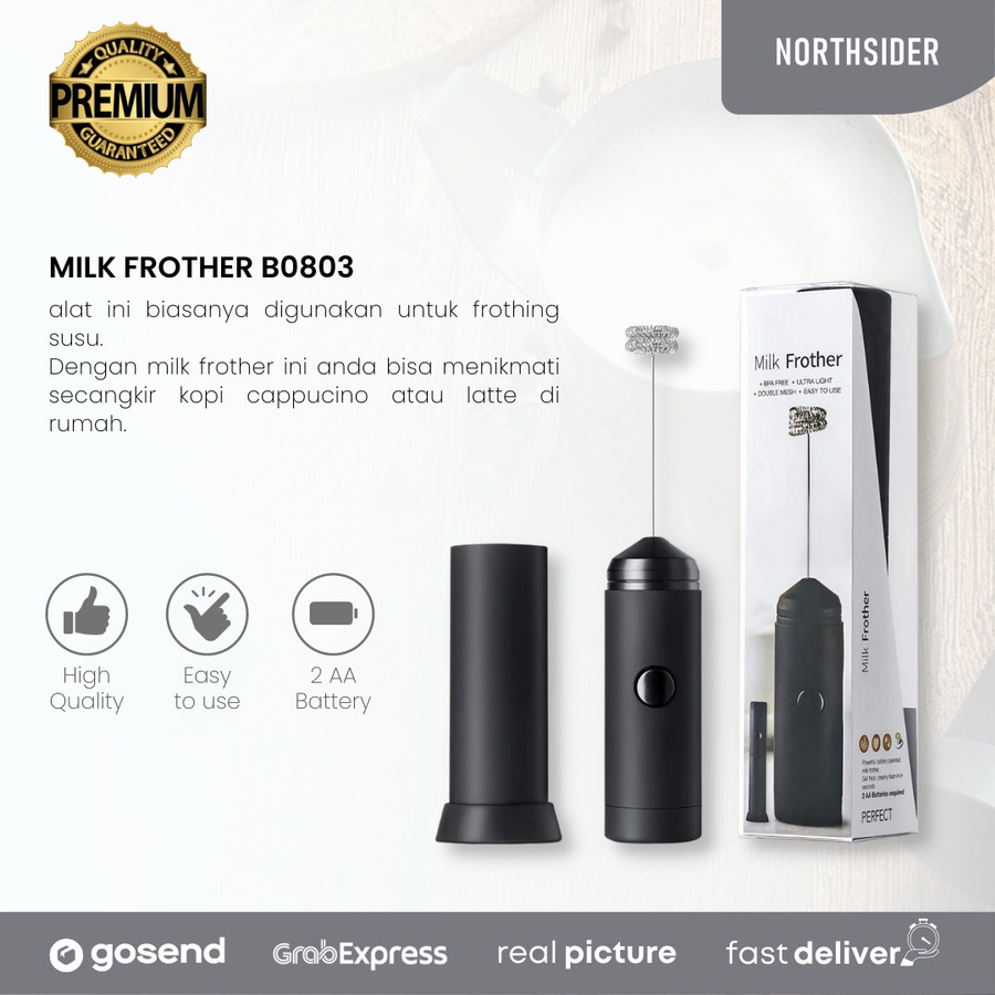 MILK FROTHER - PEMBUIH SUSU ELEKRIK DOUBLE MESH - LATTE ART -B0803