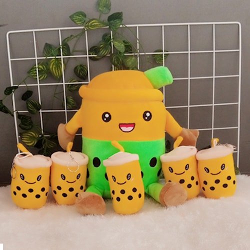 boneka boba beranak 5 induk 1 murah Velboa Halus dan lembut Pilihan Warna dan karakter Pink Coklat  