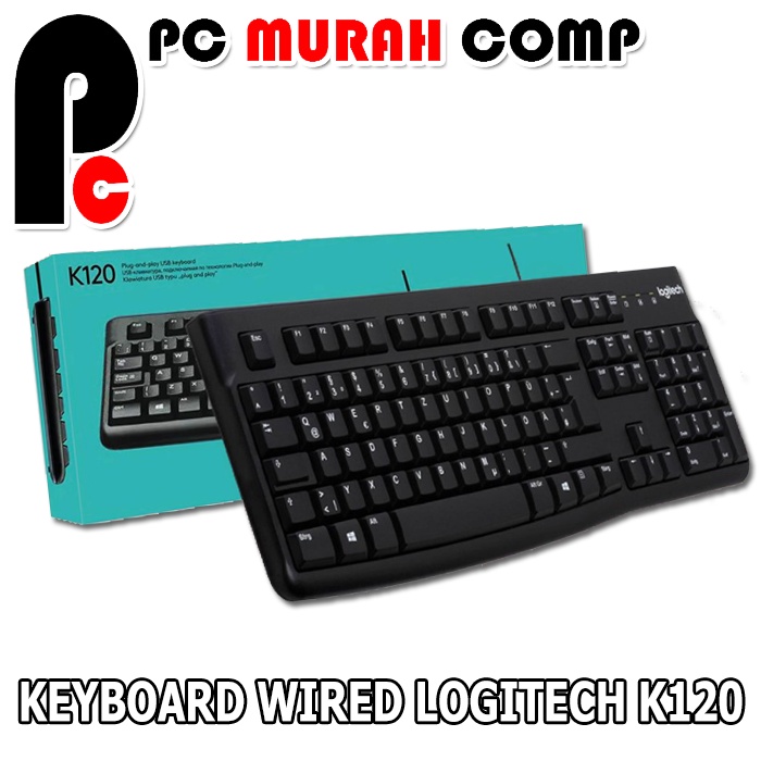 Keyboard Wired Logitech K120 Original