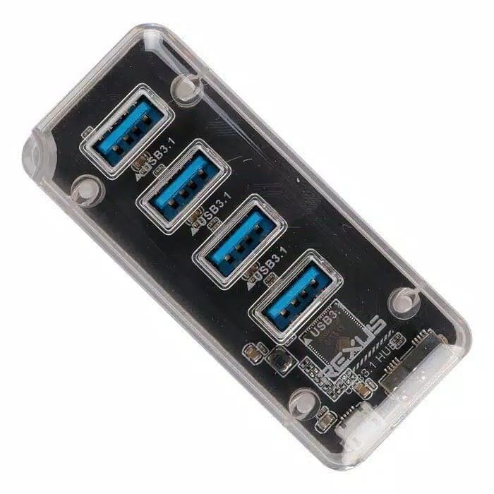 Usb 3.0 hub rexus 4 port transparent 5gbps with Usb3.0 Otg type-c Rxh-336 Rxh336 H336 - Terminal usb