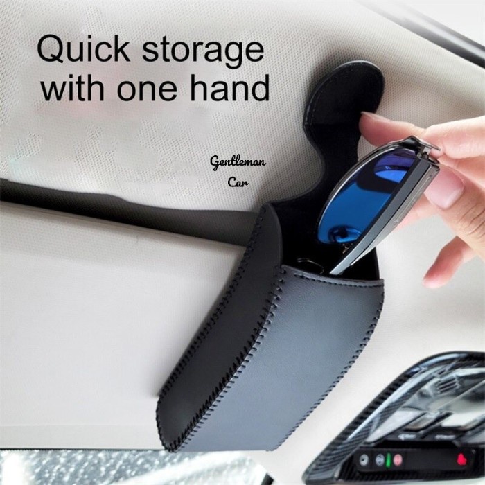 Sunvisor Magnet Holder Kacamata Tempat Kaca Car Organizer Visor Mobil