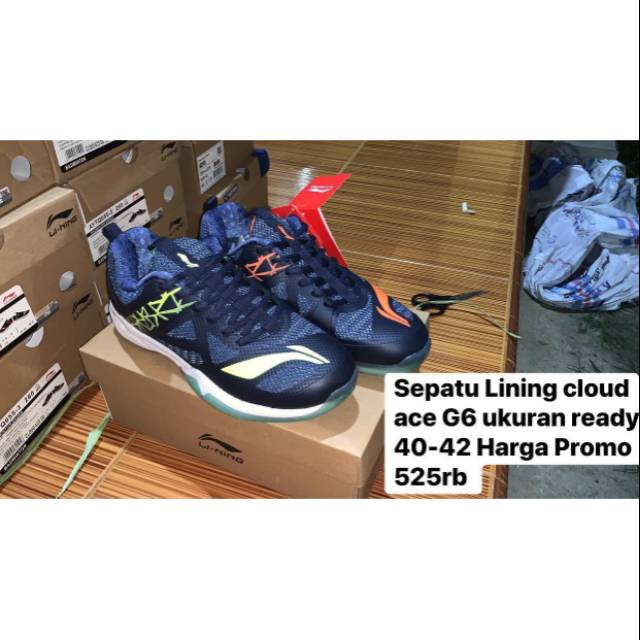 Sepatu Lining Cloud Ace G6 Navy