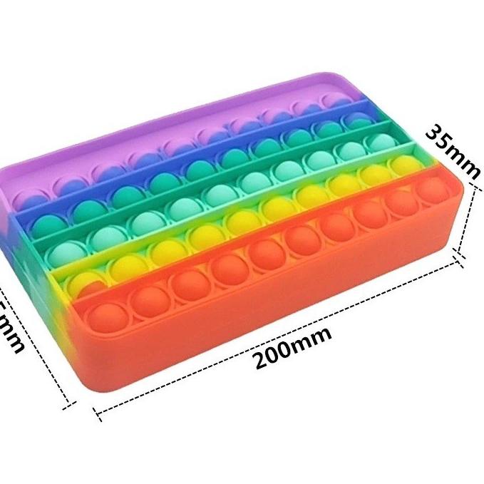 

Harga Spesial.. Kotak Pensil Pop It Warna Pelangi Ready Stock