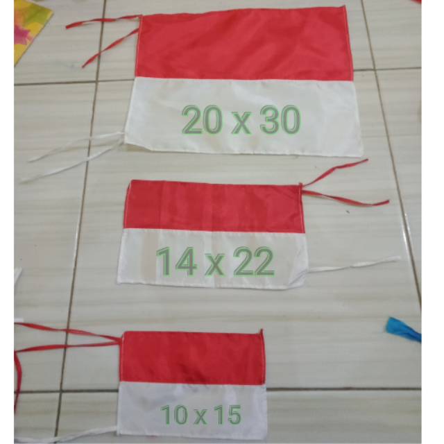 Bendera merah putih uk  10 x 15
