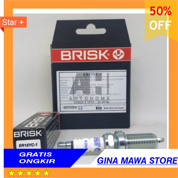 STOK SISA 9 SAJA  BURUAN  Busi Toyota Kijang Innova  All New Reborn - BRISK Super ER15YC-1