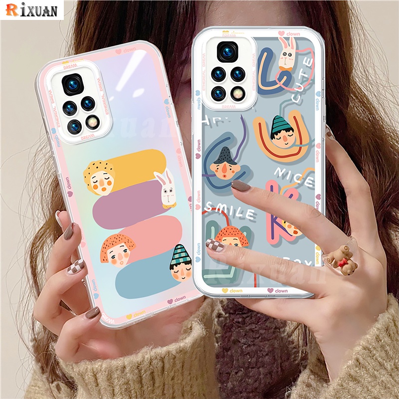 Casing TPU Redmi Note 11 Pro 10s 10 5G 10A 10C 9C 9A 9T Poco X3 GT M3 F3 Pro Note8 Mi 11T Motif Kartun Lucu