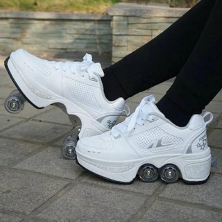 sepatu roda 4 roda kick roller shoes roller skates sepatu roda orang dewasa roller skate sepatu roller - sepatu roda tiktok - rollershoes