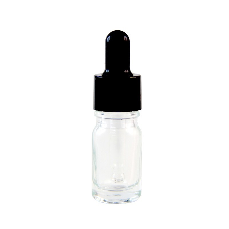 PROMO BOTOL PIPET KACA WARNA BENING UKURAN 5 ML / TEMPAT SERUM, VITAMIN WARNA BENING