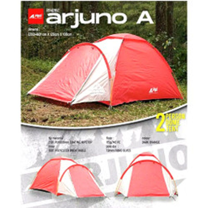 TENDA CAMPING REI ARJUNO A KAPASITAS 2-3 ORANG DOBEL LAYER + FLAYSHEET