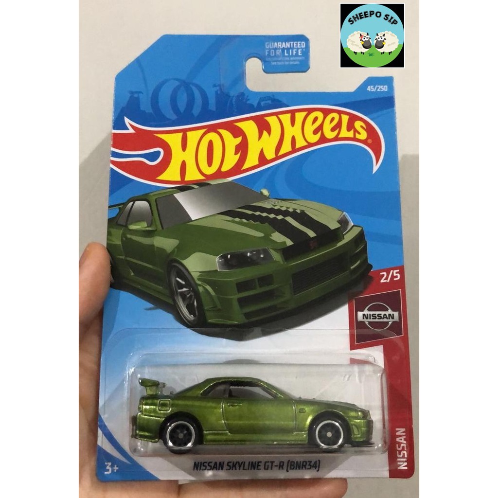 HOT WHEELS NISSAN SKYLINE SKYLINE GT-R (BNR34) + BUBBLE WRAP FACTORY SEALED 2019 THS REAL PICTURE