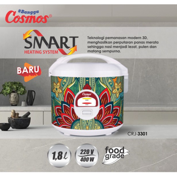 Rice Cooker Penanak Nasi CRJ-3301 CRJ 3301 Magic Com Cosmos 1.8 L