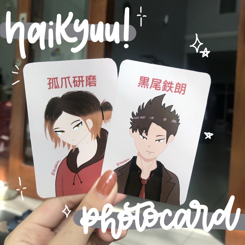 

Haikyuu! Photocards by stickaboo — bokuto akaashi suna kenma kuroo anime art print nekoma bokuaka