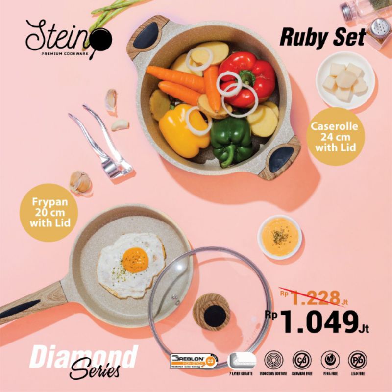 Ruby Set Stein Cookware