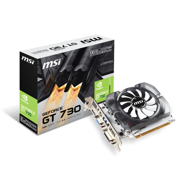 Msi Geforce Gt 730 2gb Ddr3 N730 2gd3 V3 Shopee Indonesia
