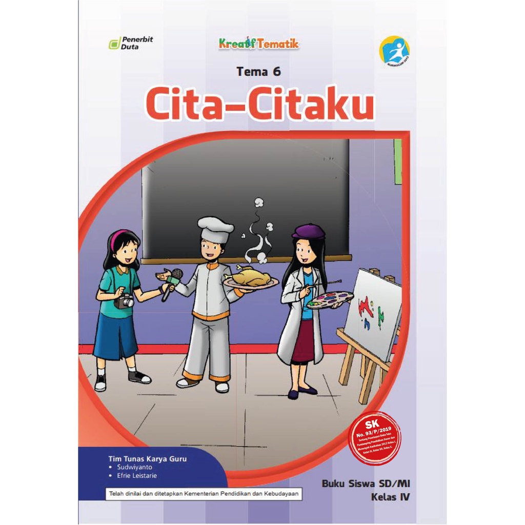 Jual Buku Kreatif Tematik Tema 6 Cita Citaku Buku Siswa Sd Mi Kelas Iv