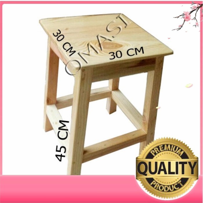 Kursi Kayu - Kursi Kayu / Kursi Cafe / Kursi Belajar Full Kayu Bl916