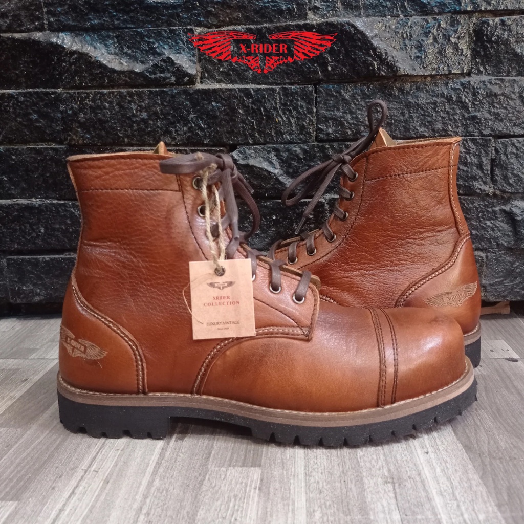 Xrider Safety Leather Boots model RANGER pull up