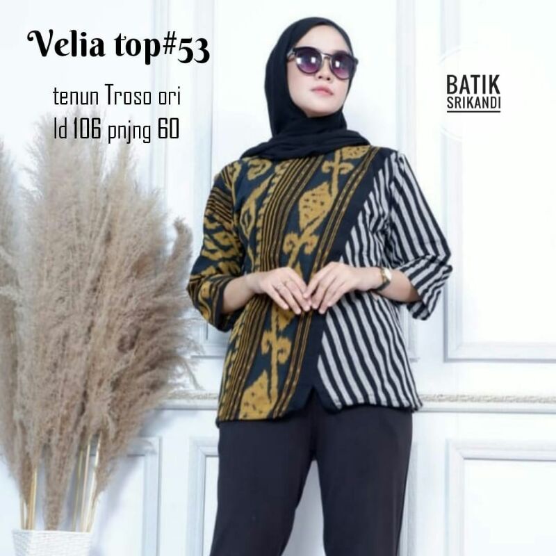 BLOUSE Batik Tenun Troso ori by Srikandi