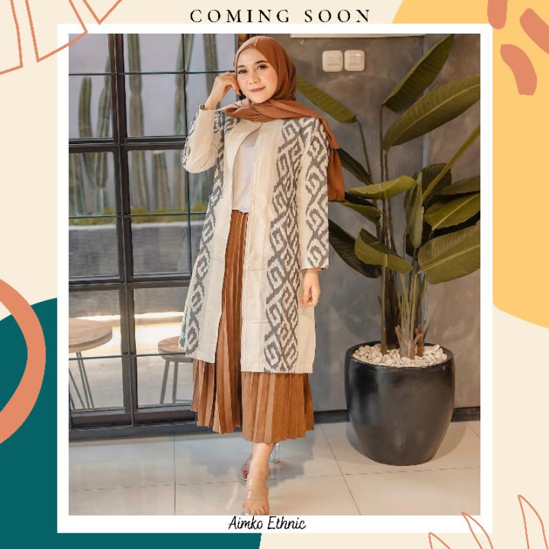 outer tenun outer etnik kardigan tenun kardigan etnik