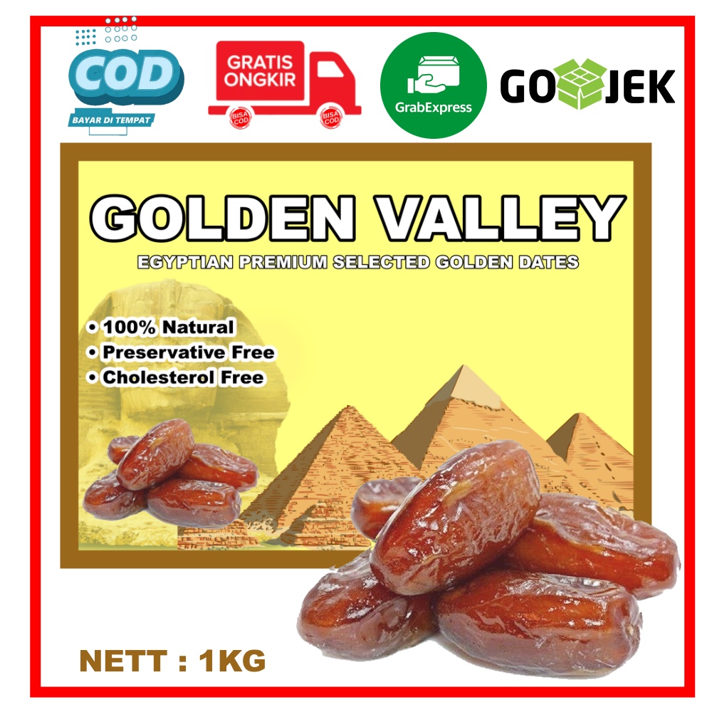 

KURMA MESIR MADU 1KG /GOLDEN VALLEY / [ KEMASAN TAPWARE ]