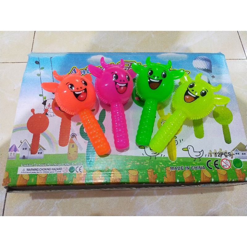 MAINAN ANAK RUBBER STICK KARET ADA SUARA DAN LAMPU  RUBBER STICK TOET TOET NYALA LAMPU